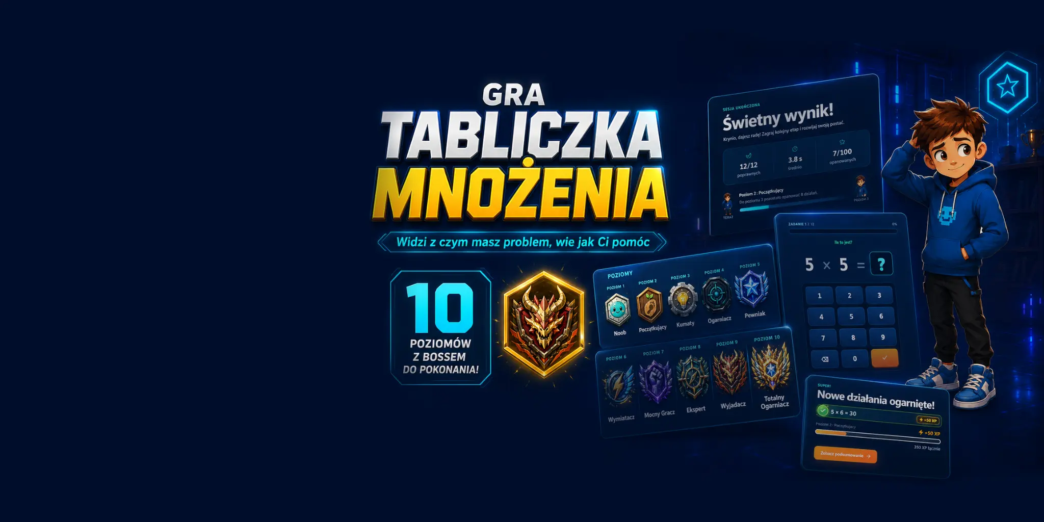 Ekran gry Misja Mnożenie