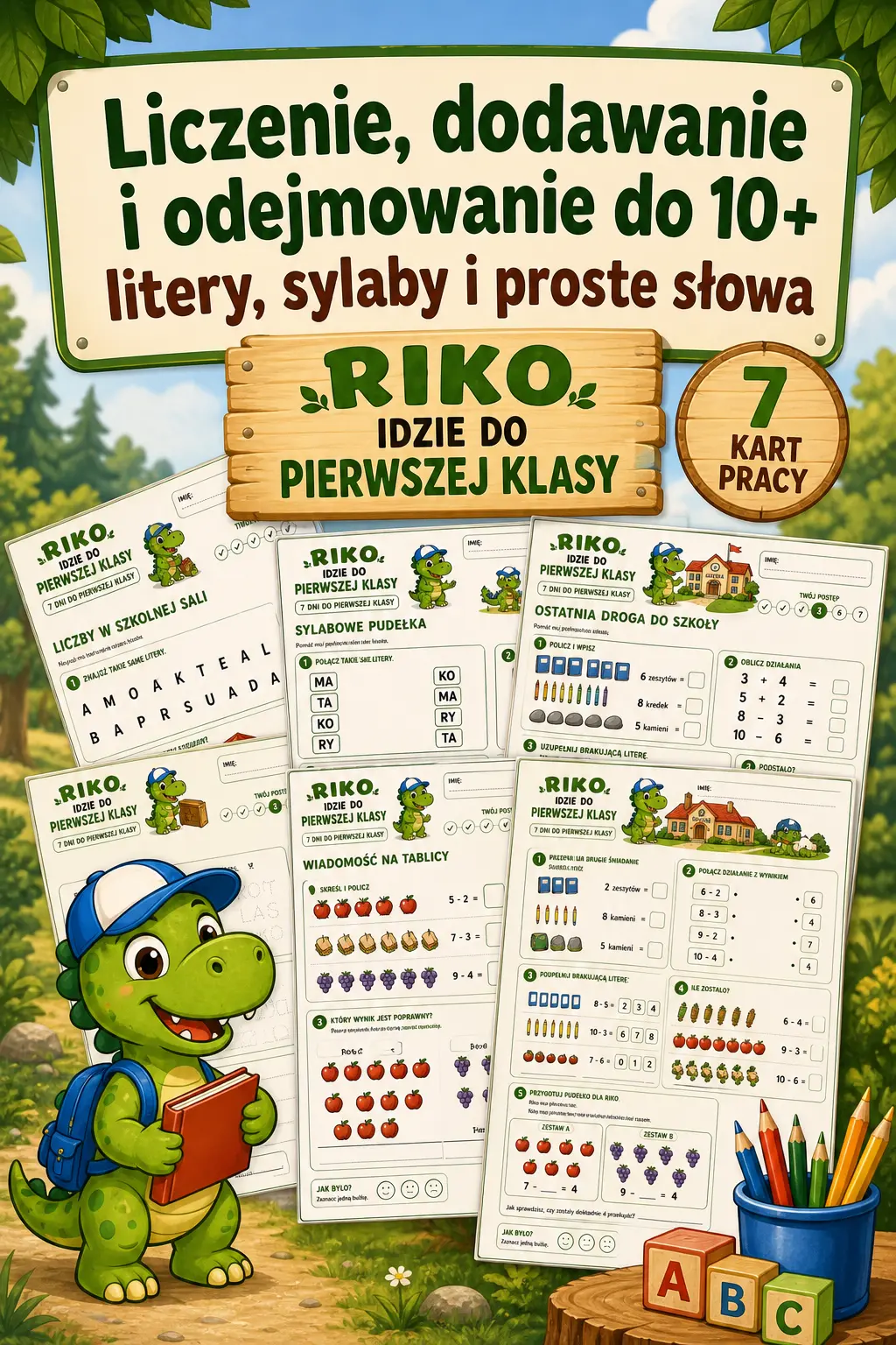 Okładka zestawu Riko idzie do pierwszej klasy